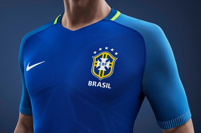 Гостевая форма сборной Бразилии 2016