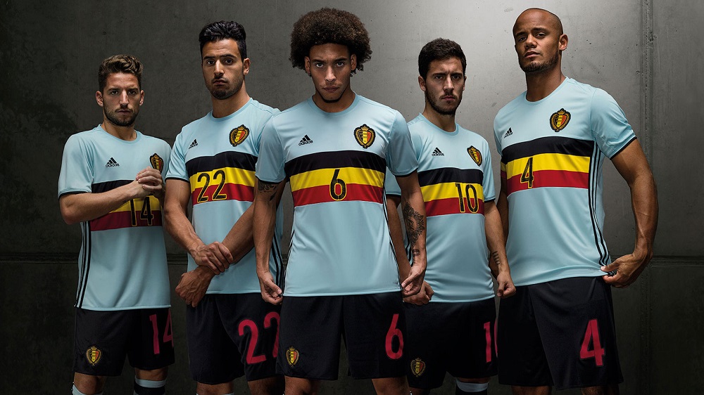 Гостевая форма сборной Бельгии Евро-2016